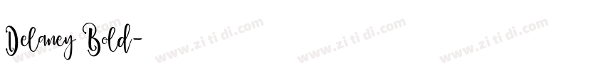 Delaney Bold字体转换
